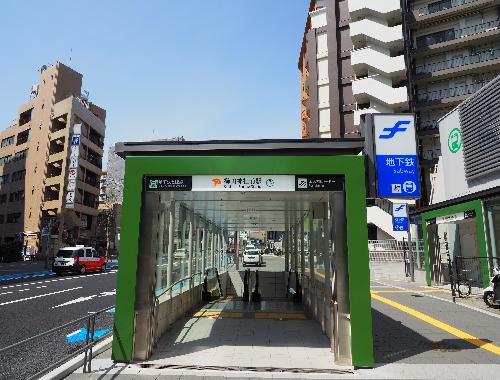 地下鉄七隈線「櫛田神社前」駅